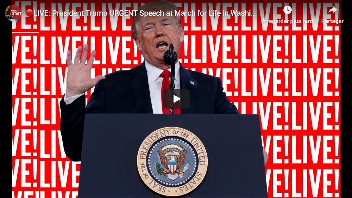 Première historique : Donald Trump assistera à la March for Life du 24 janvier à DC !