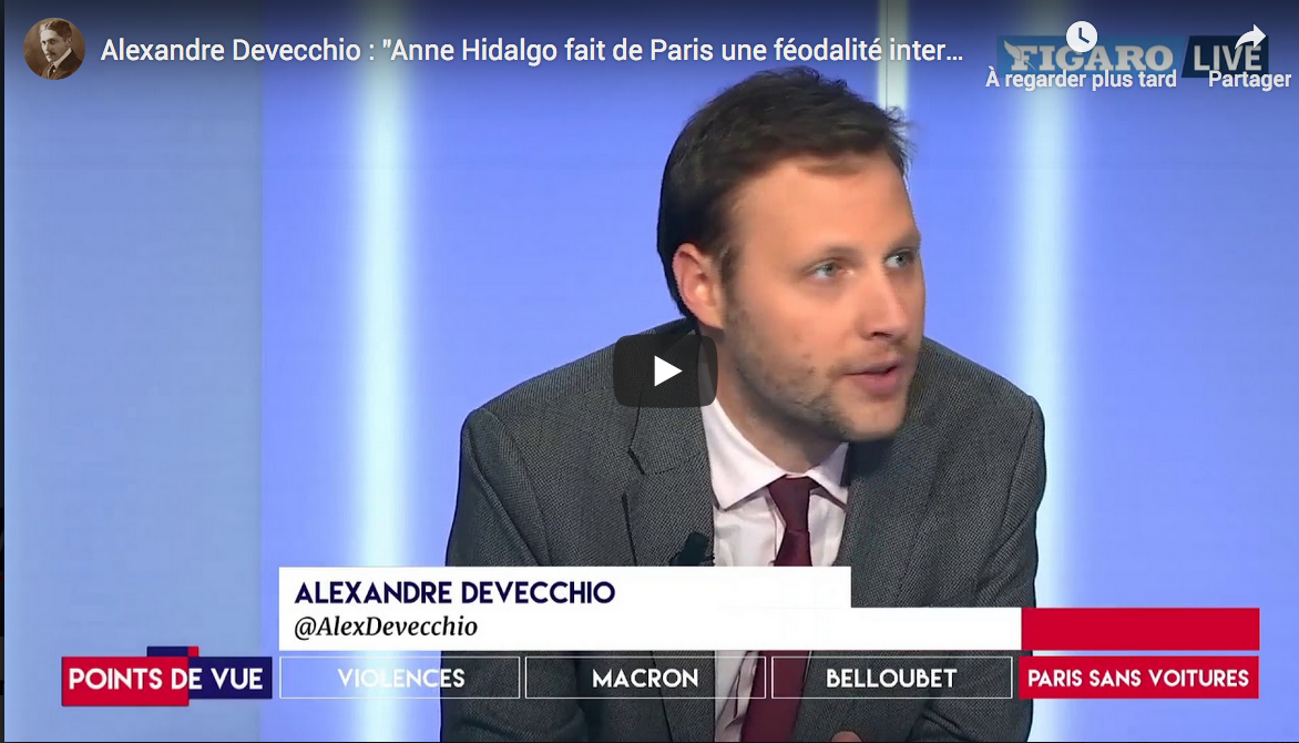 Alexandre Devecchio : “Anne Hidalgo fait de Paris une féodalité interdite aux pauvres” (VIDÉO)
