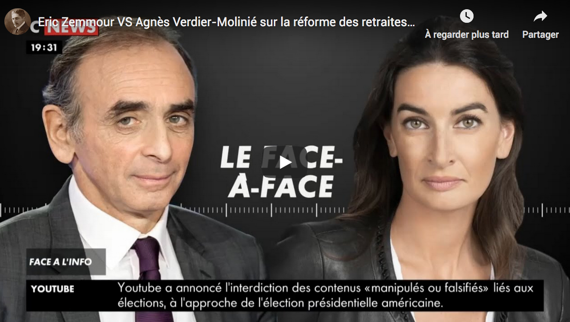 Qui Est Le Mari D'agnès Verdier Molinié Réforme des retraites : Éric Zemmour VS Agnès Verdier-Molinié (DÉBAT