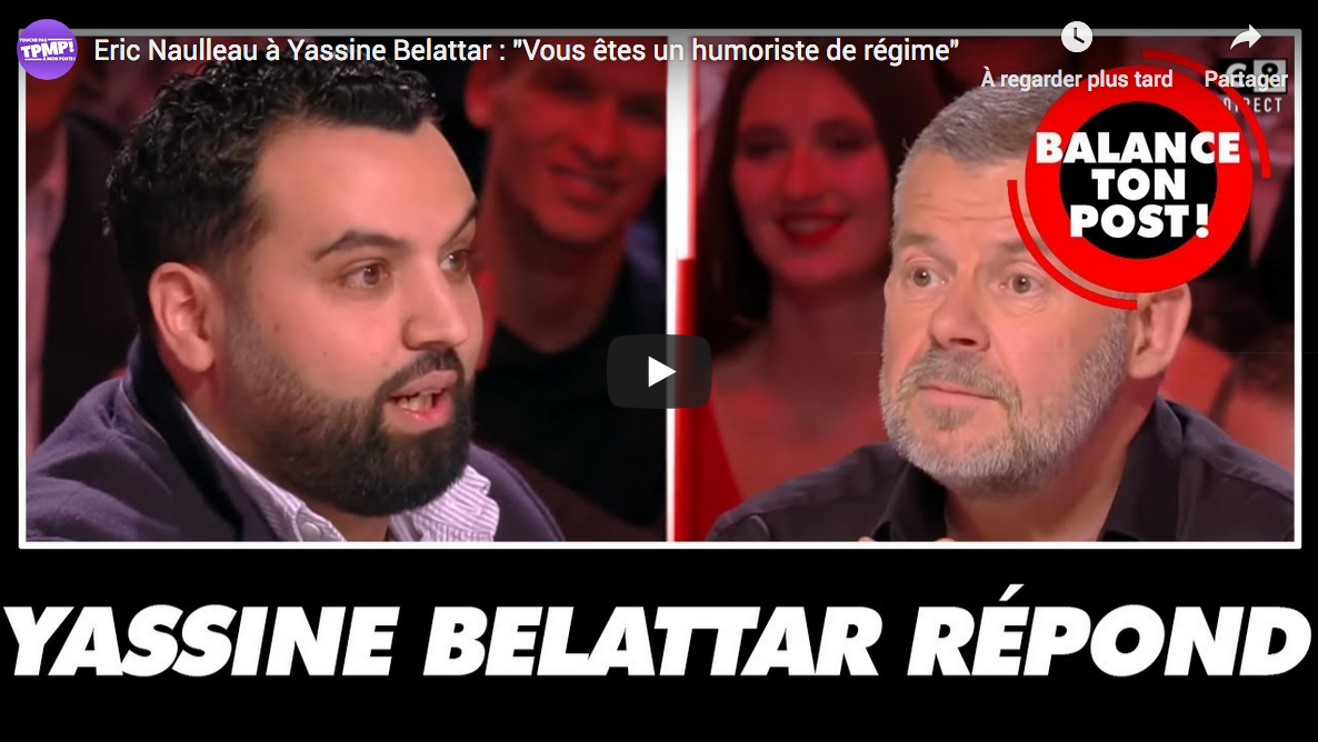 Éric Naulleau à Yassine Belattar : “Vous êtes un humoriste de régime” (VIDÉO)