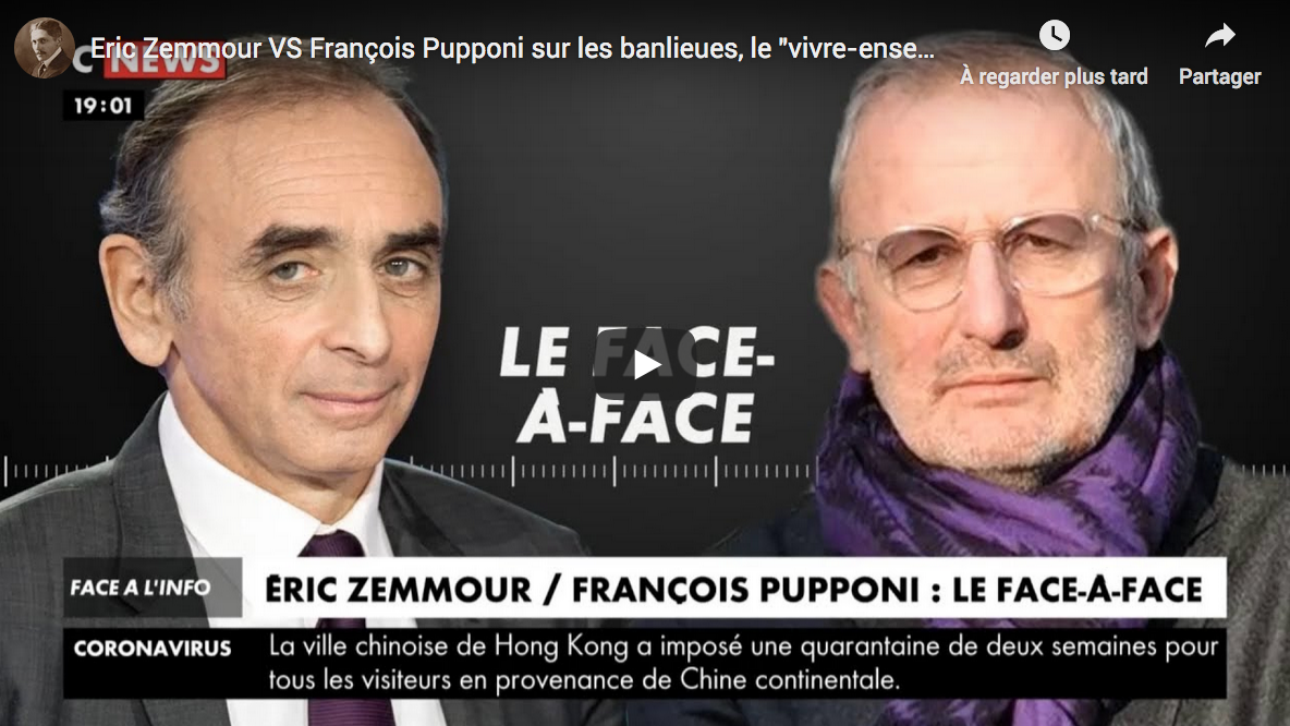 Banlieues, “vivre-ensemble”, etc. : Éric Zemmour VS François Pupponi, le maire PS de Sarcelles (DÉBAT)
