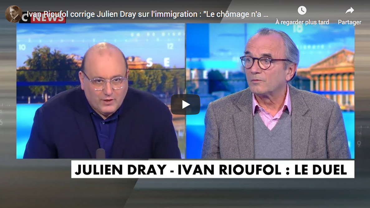 Immigration et chômage : Ivan Rioufol corrige Julien Dray (DÉBAT)