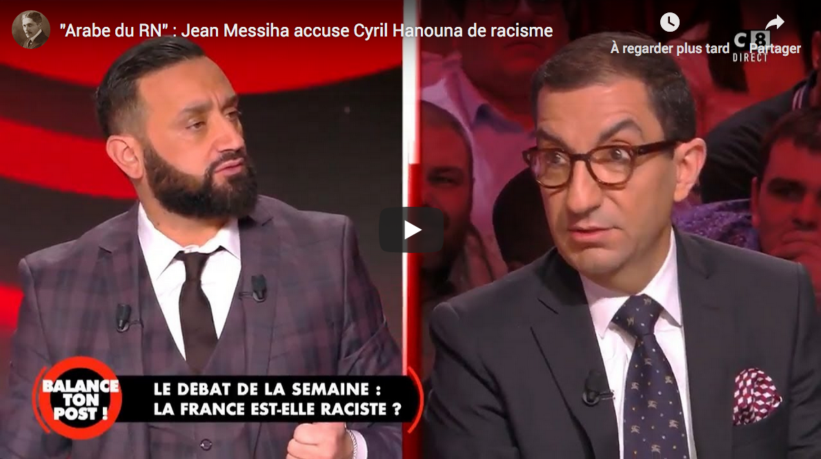 "Arabe du RN" : Jean Messiha accuse Cyril Hanouna de ...