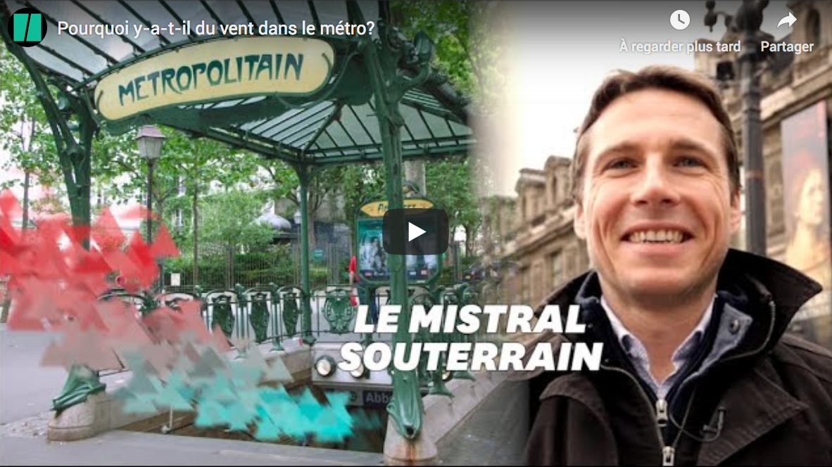 Pourquoi y a-t-il du vent dans le métro ? (EXPLICATIONS)