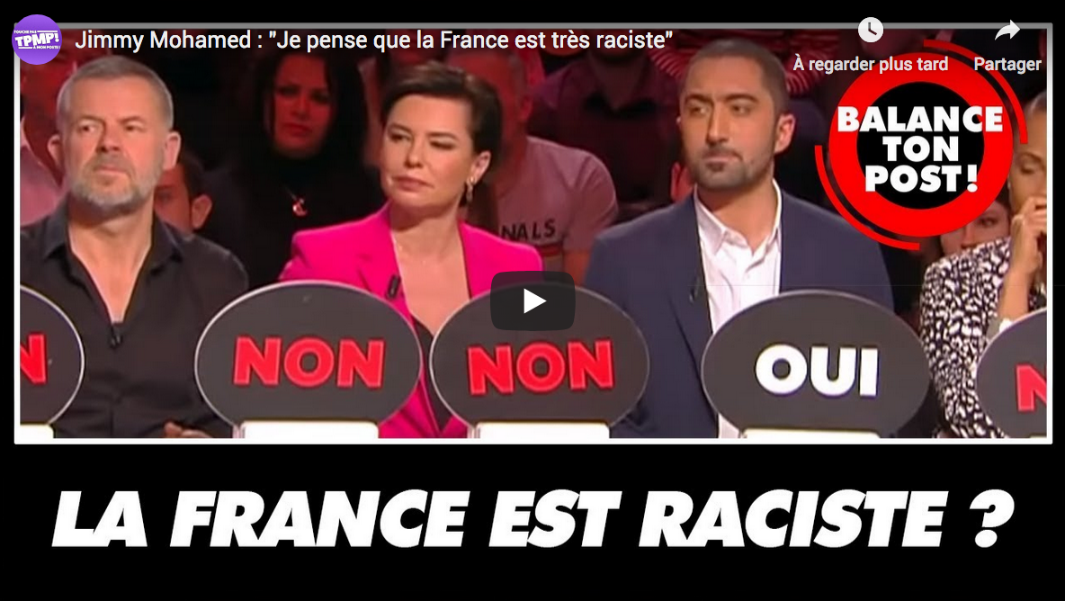 Jimmy Mohamed : “Je pense que la France est très raciste” (VIDÉO)