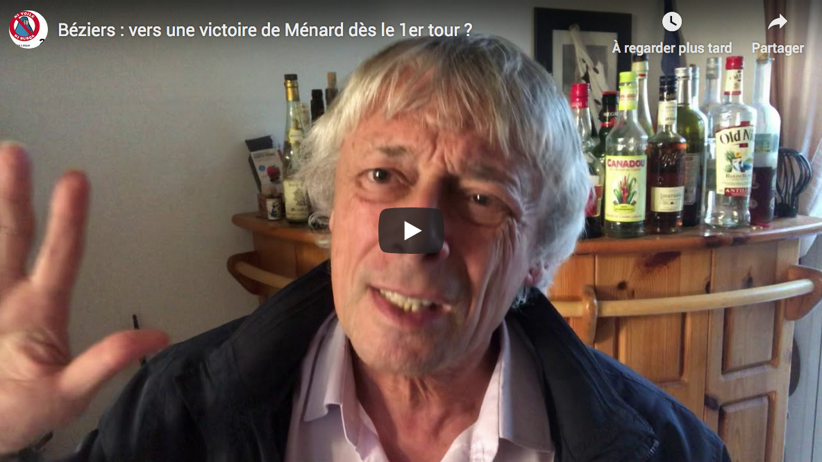 Béziers : vers une victoire de Robert Ménard dès le 1er tour ? (Pierre Cassen)