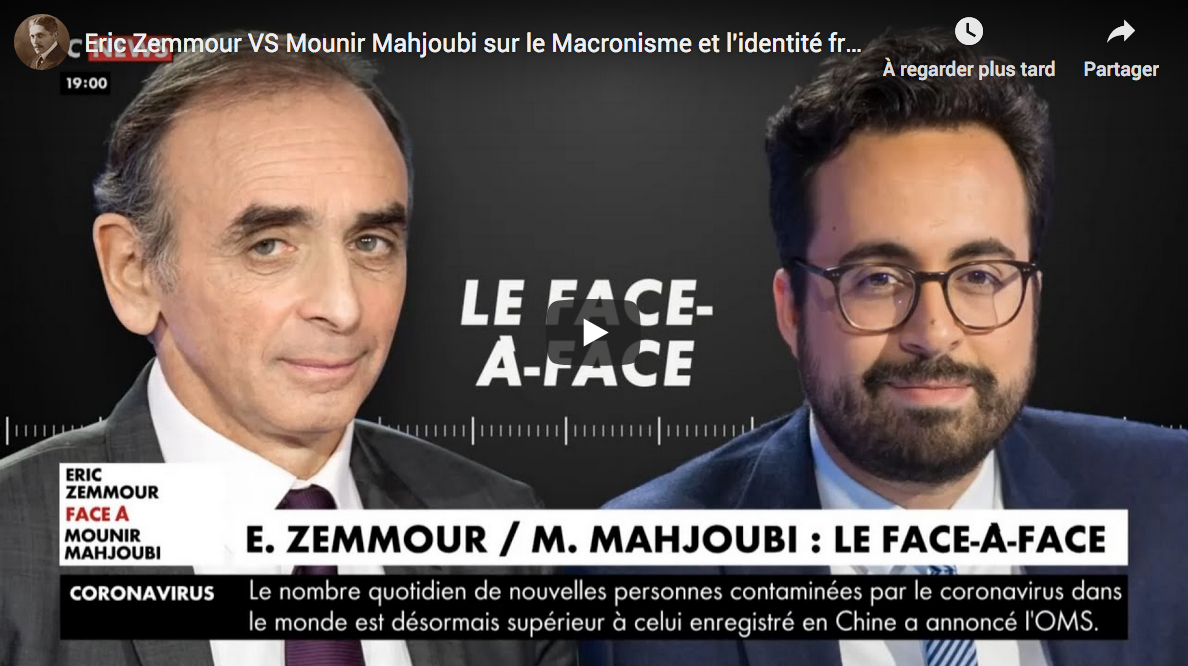Le Macronisme et l’identité française : Éric Zemmour VS Mounir Mahjoubi (DÉBAT)
