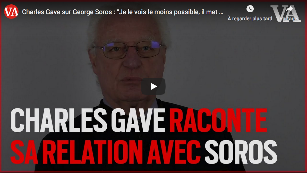 Charles Gave sur George Soros : “Je le vois le moins possible, il met mal à l’aise” (VIDÉO)