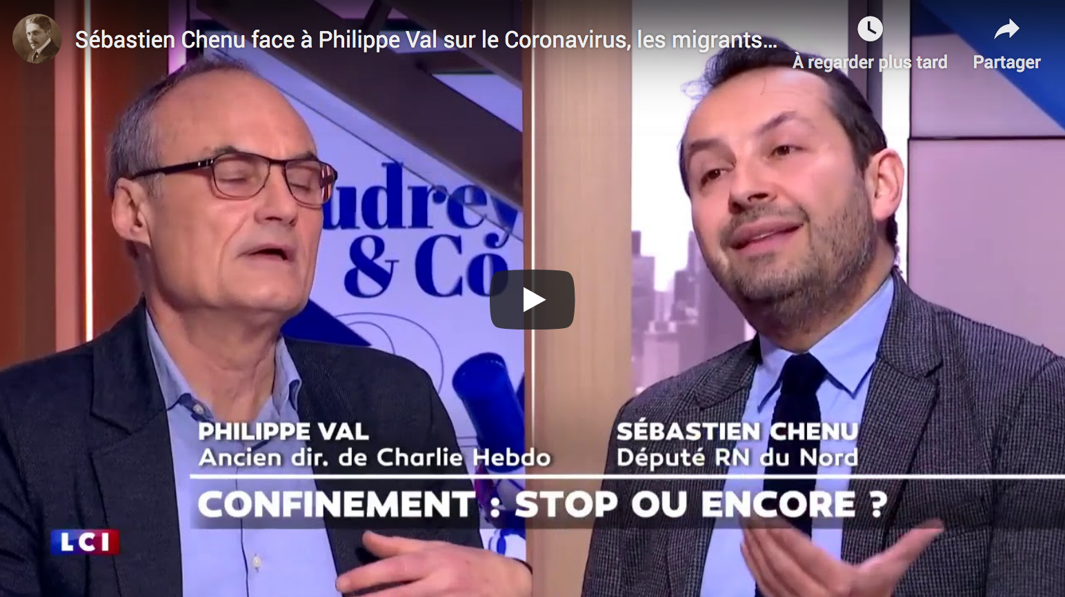 Coronavirus, “Syriens” d’Erdogan, etc. : Sébastien Chenu VS Philippe Val (DÉBAT)