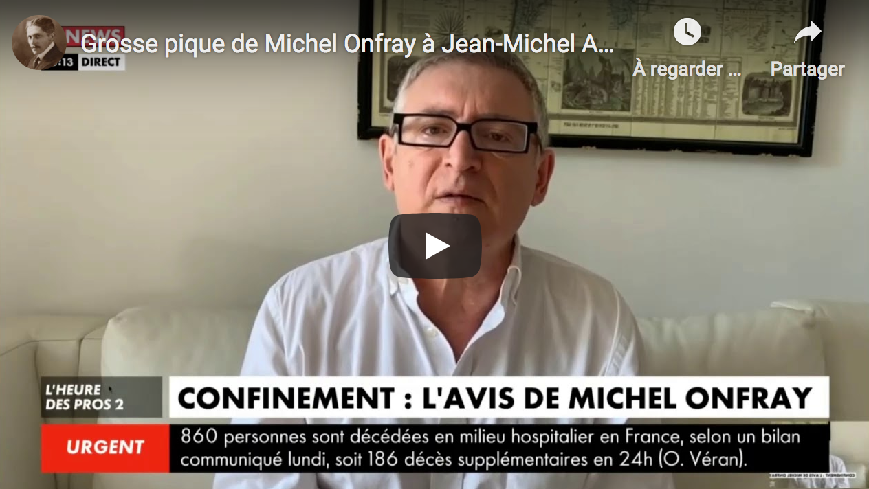 Grosse pique de Michel Onfray à Jean-Michel Apathie : “Il n’est jamais en retard d’une bêtise”