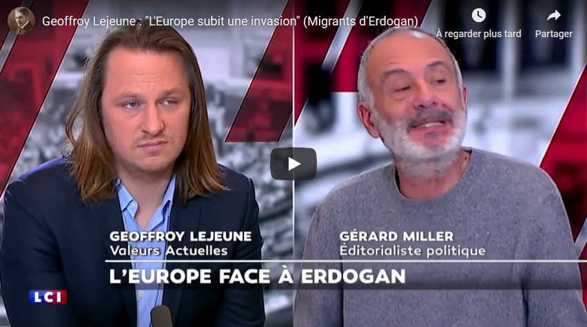 Geoffroy Lejeune VS Gérard Miller : “L’Europe subit une invasion” (VIDÉO)