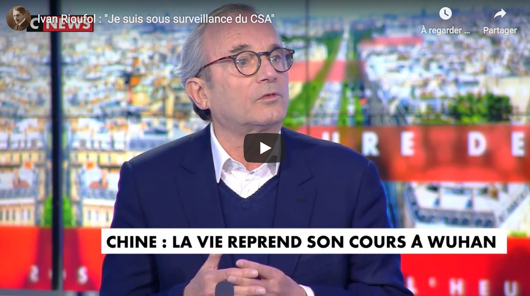 Ivan Rioufol Cnews Les Points Sur Les I Ivan Rioufol : "Je suis sous surveillance du CSA" (VIDÉO) - Nouvelles