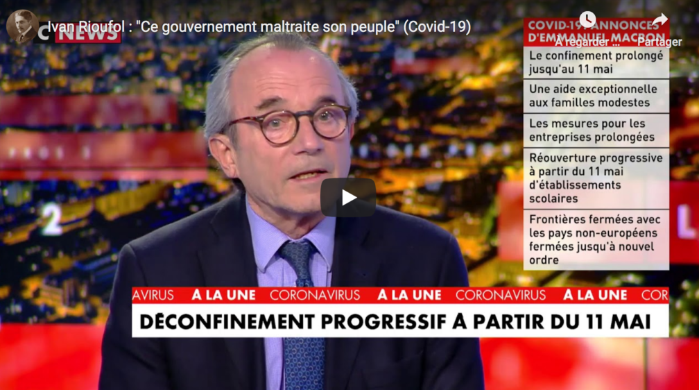 Ivan Rioufol Absence De L'heure Des Pros Ivan Rioufol : "Ce gouvernement maltraite son peuple" (Covid-19