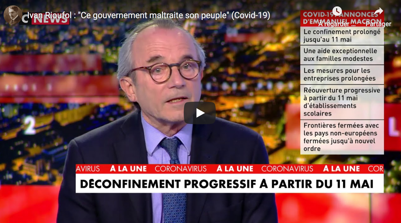 Ivan Rioufol Cnews Les Points Sur Les I Ivan Rioufol : "Ce gouvernement maltraite son peuple" (Covid-19