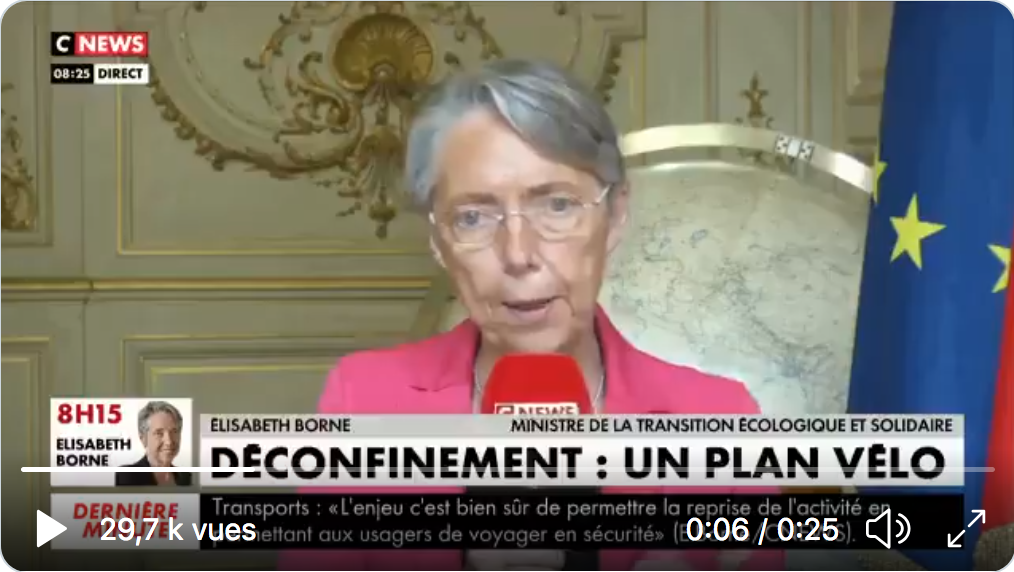 L’arme fatale du gouvernement contre le Covid-19 : un plan de 20 millions d’euros pour booster le vélo en France…