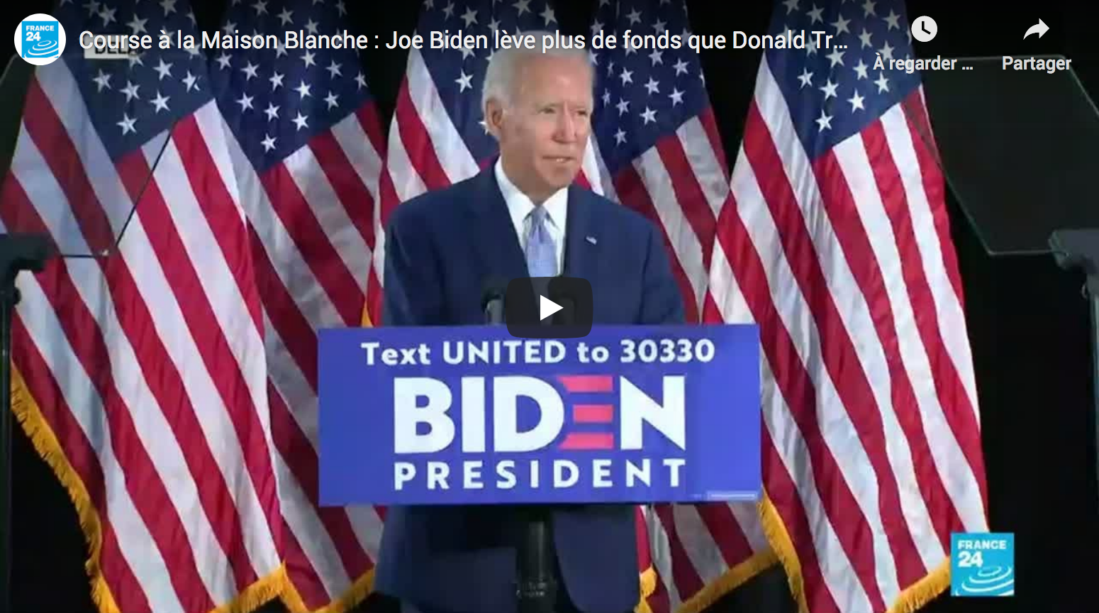 Course à la Maison Blanche : Pour la première fois, Joe Biden lève plus de fonds que Donald Trump