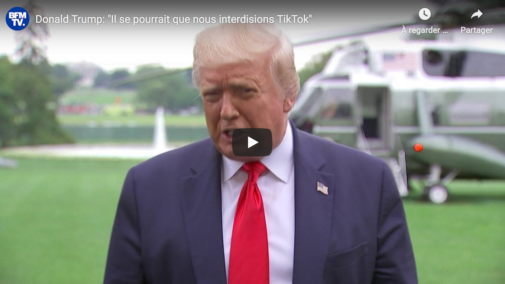 Donald Trump : “Il se pourrait que nous interdisions TikTok” (VIDÉO)