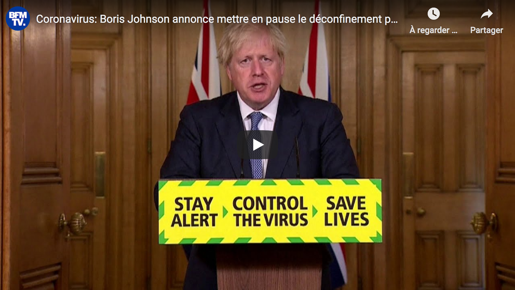 Coronavirus : Boris Johnson annonce mettre en pause le déconfinement pour 15 jours au Royaume-Uni