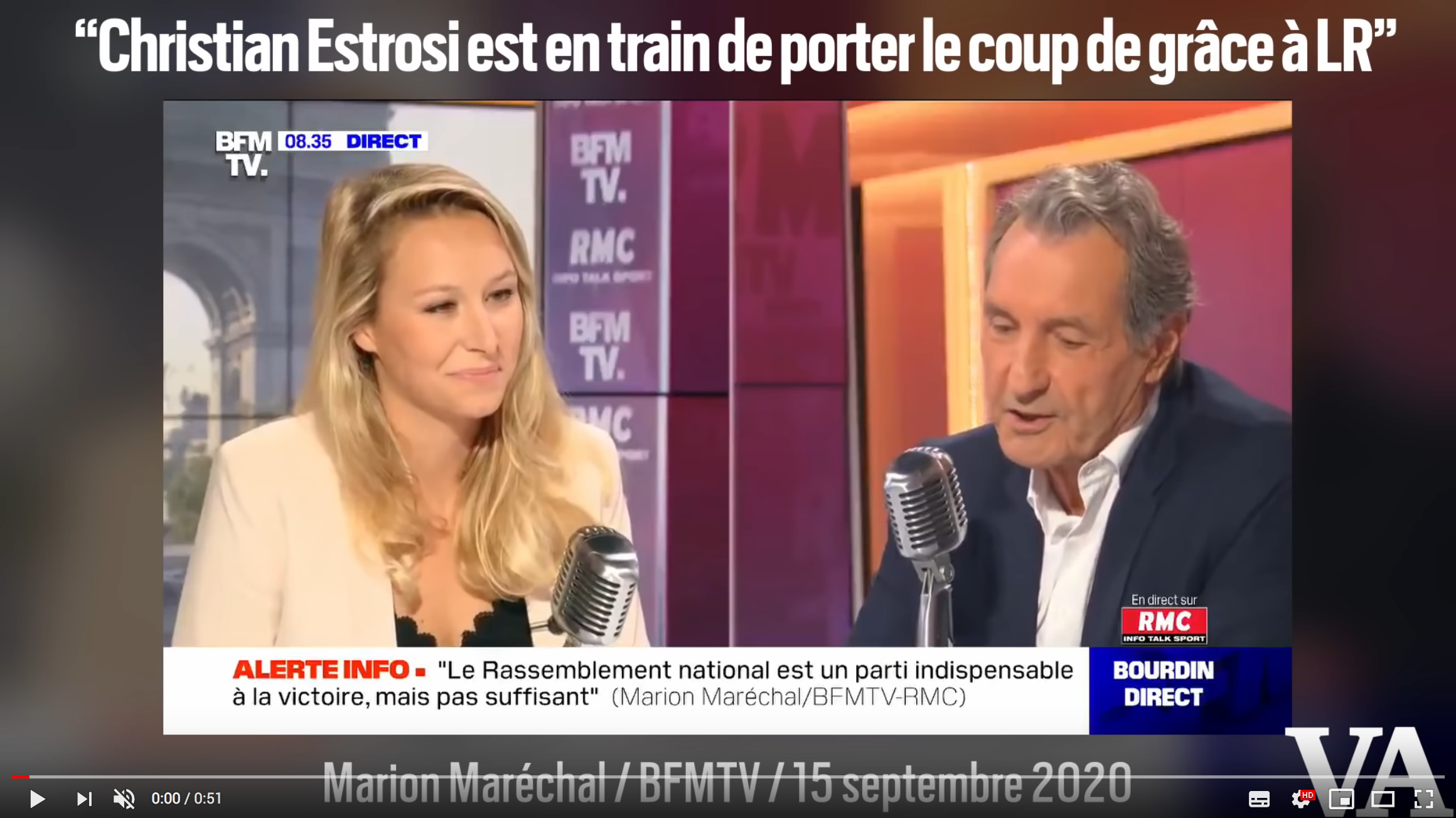 « Christian Estrosi est en train de porter le coup de grâce à LR », se réjouit Marion Maréchal (VIDÉO)