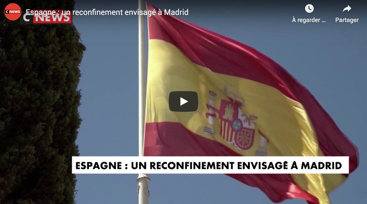 Espagne : un reconfinement envisagé à Madrid
