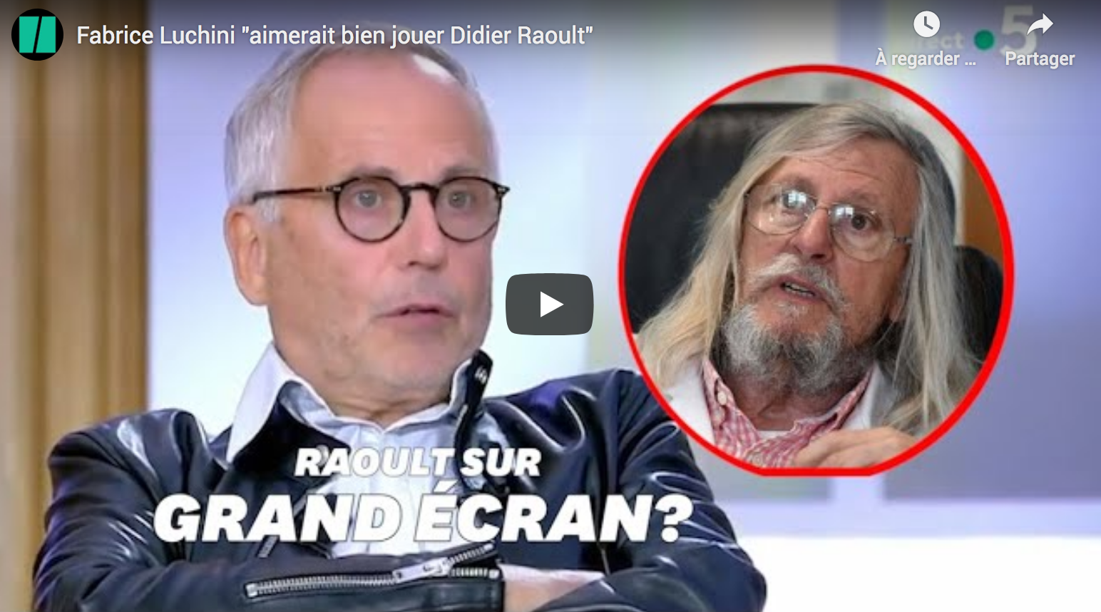 Fabrice Luchini « aimerait bien jouer Didier Raoult » (VIDÉO)
