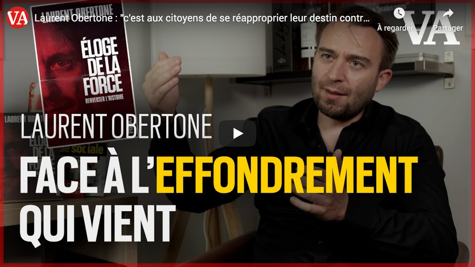 Laurent Obertone : « C’est aux citoyens de se réapproprier leur destin contre l’État »