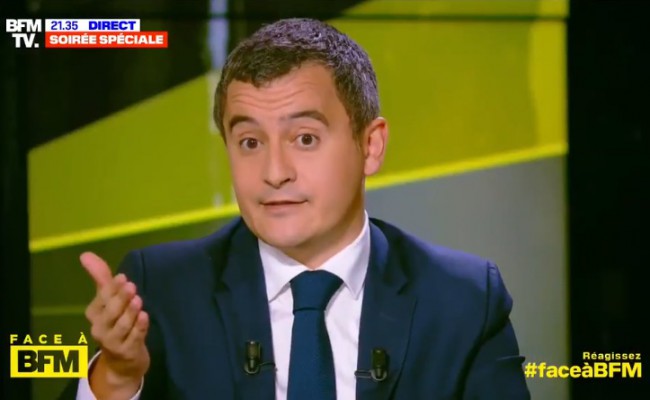 Gérald Darmanin mobilisé… contre le suprémacisme blanc