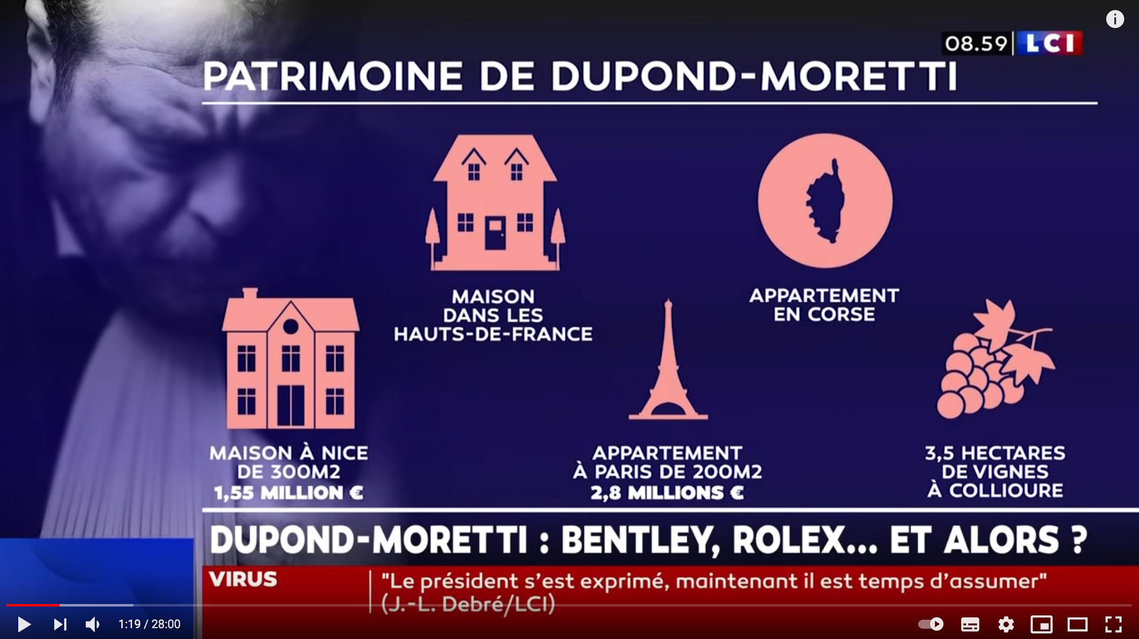 La déclaration de patrimoine d’Éric Dupond-Moretti provoque un débat surréaliste sur LCI