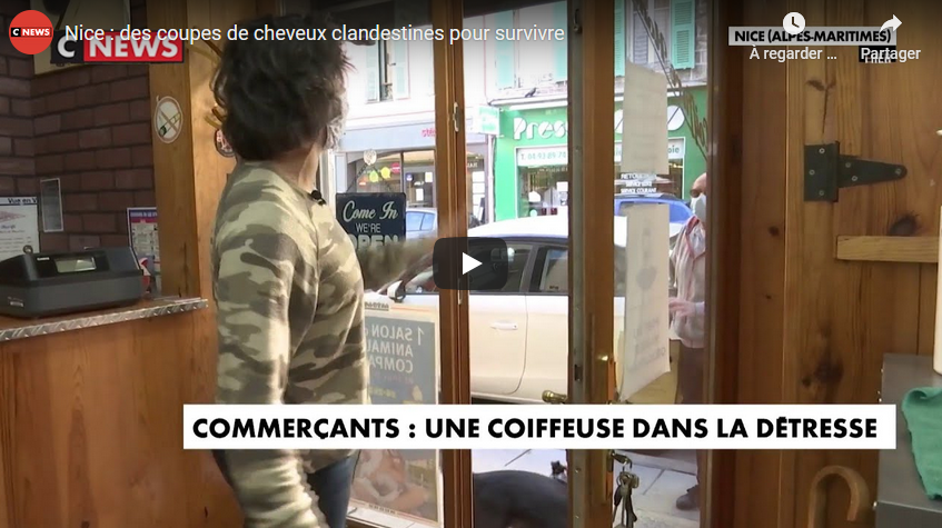 Nice : des coupes de cheveux clandestines pour survivre