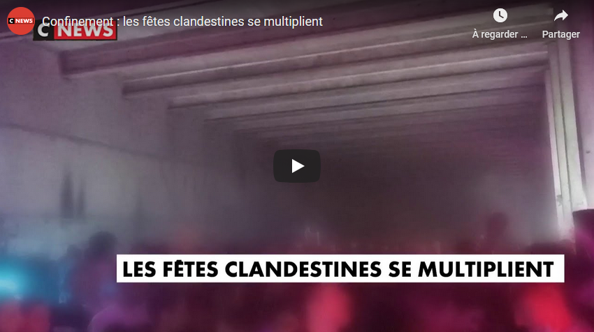 Drôle : le confinement-qui-ne-sert-à-rien n’empêche pas les soirées clandestines