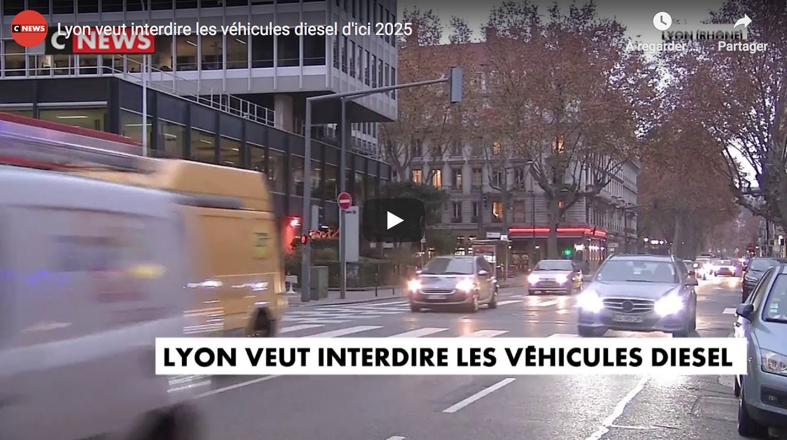 À cause de son maire extrémiste, Lyon veut interdire les véhicules diesel (70% du parc automobile actuel) d’ici… 2025