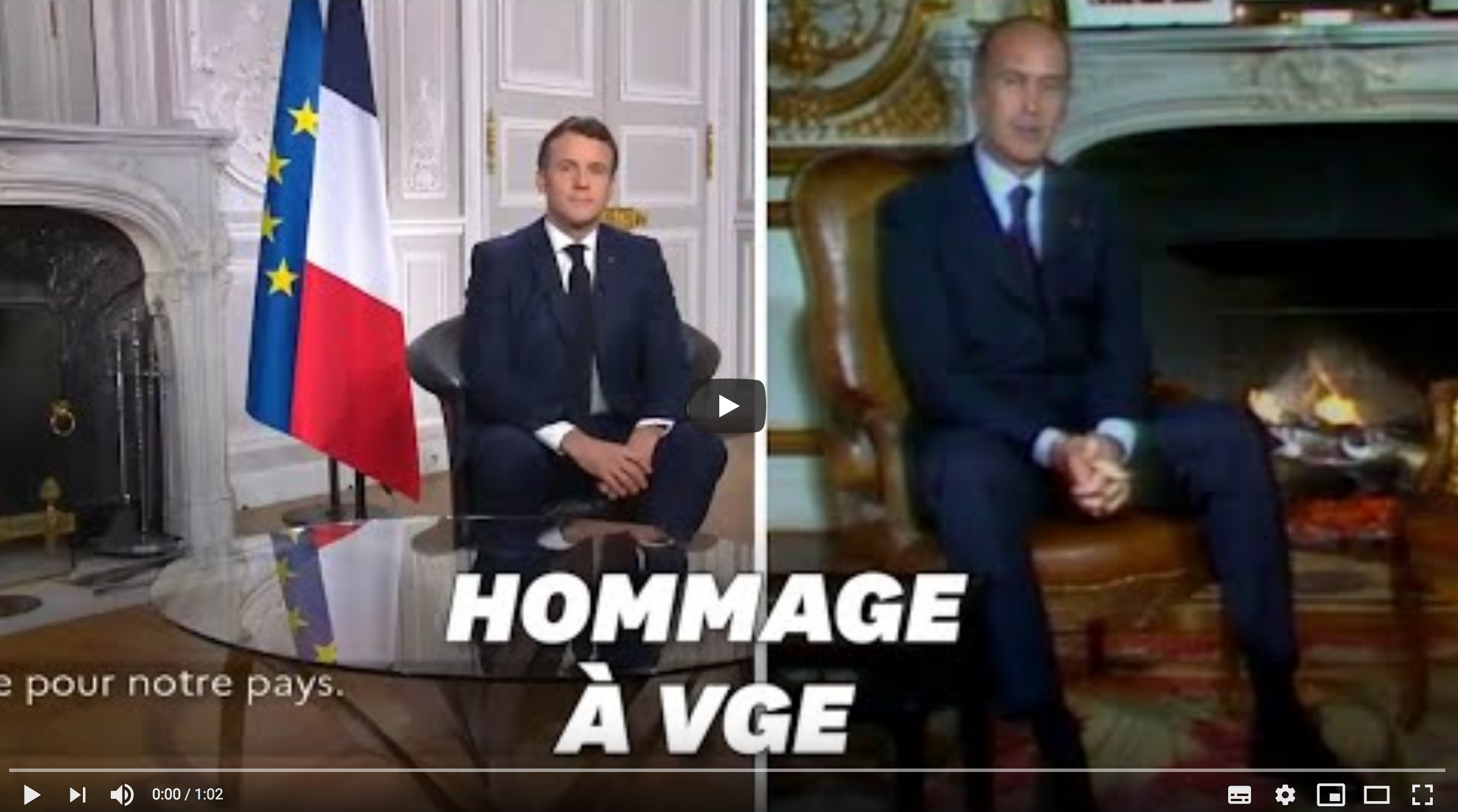 Pour ses vœux 2021, Emmanuel Macron a opté pour un décor très giscardien (VIDÉO)