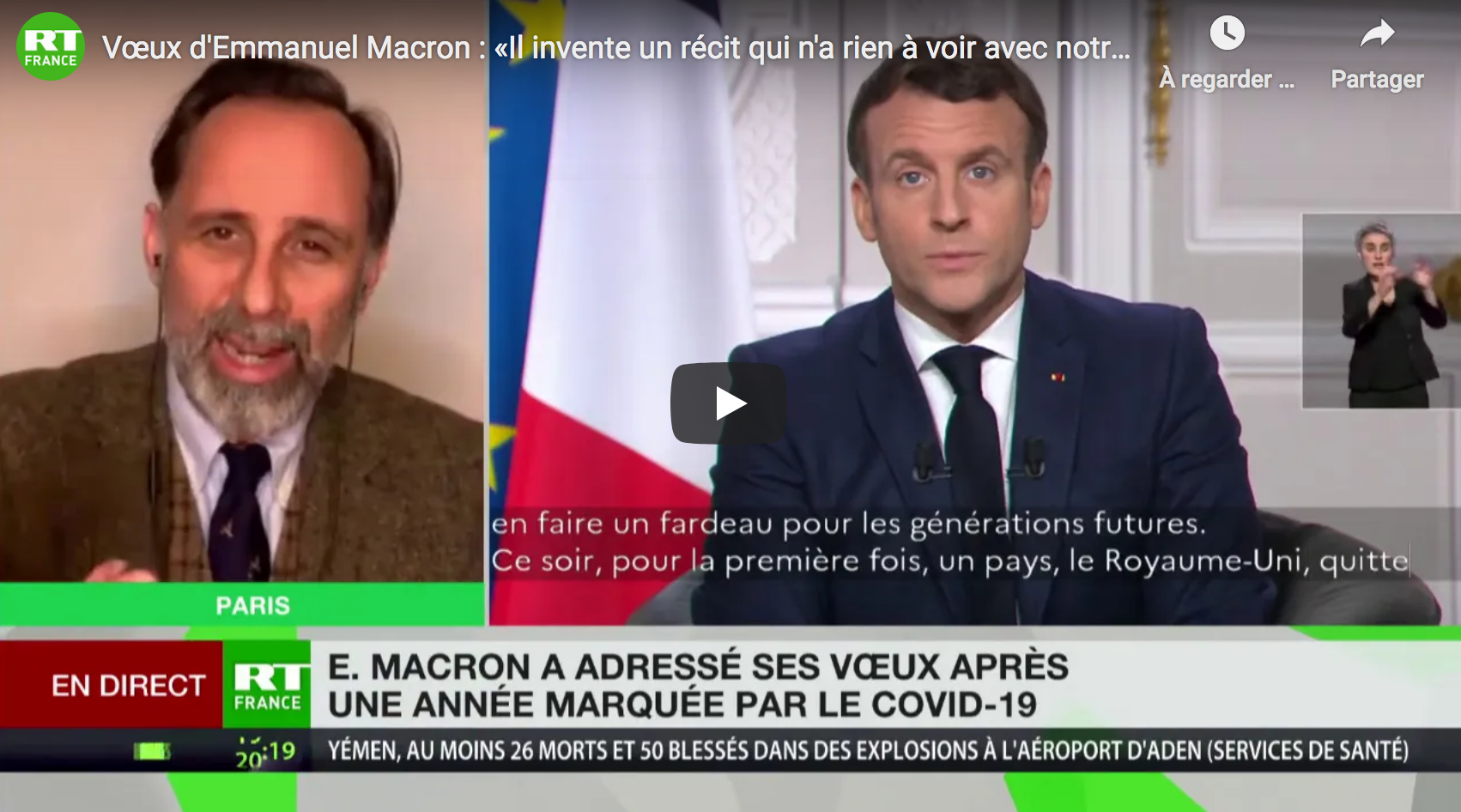 Vœux d’Emmanuel Macron : « Il invente un récit qui n’a rien à voir avec notre réalité » (VIDÉO)