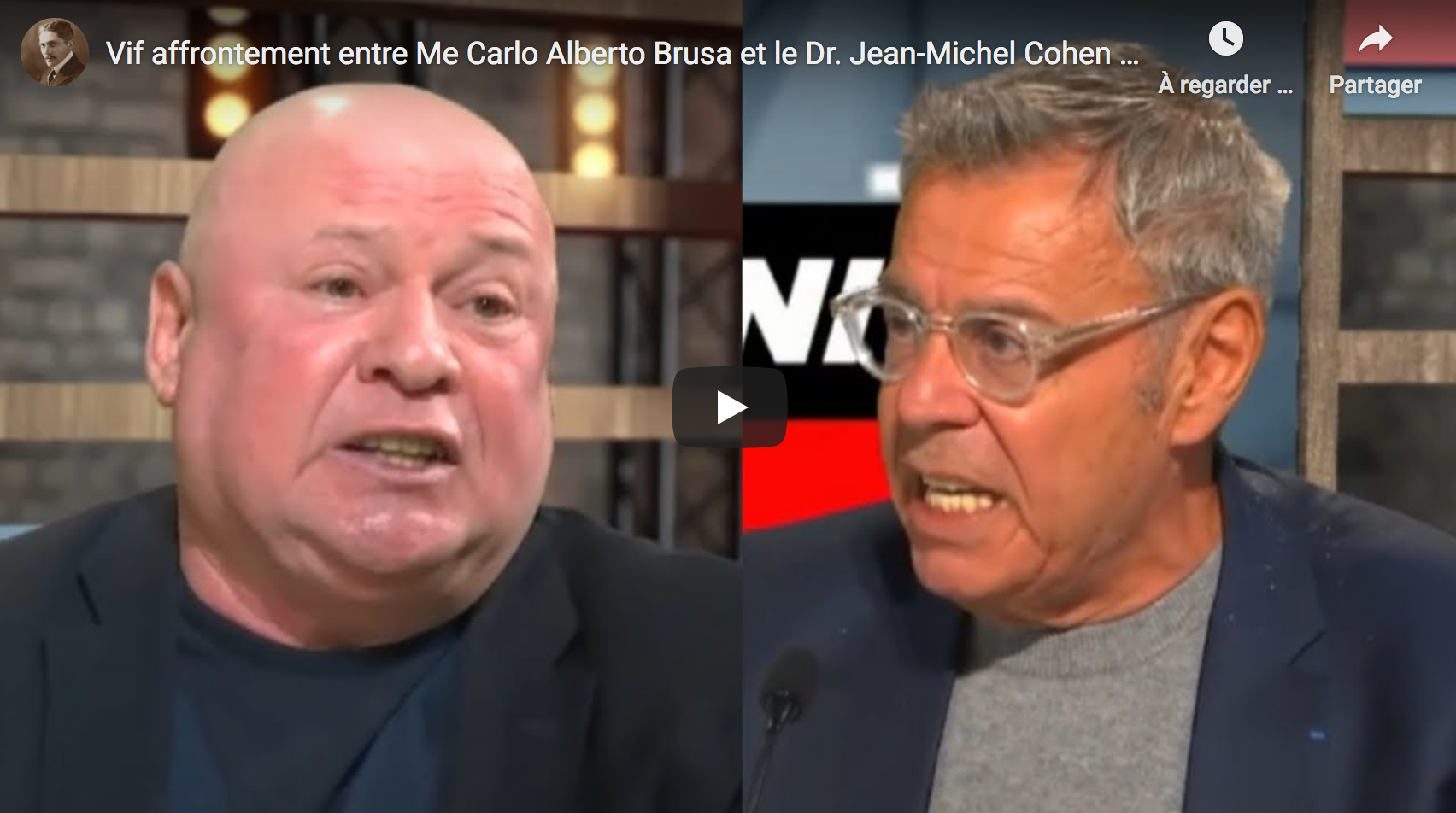 Vif affrontement entre Me Carlo Alberto Brusa et le Dr Jean-Michel Cohen au sujet de la vaccination anti-Covid-19 (DÉBAT)