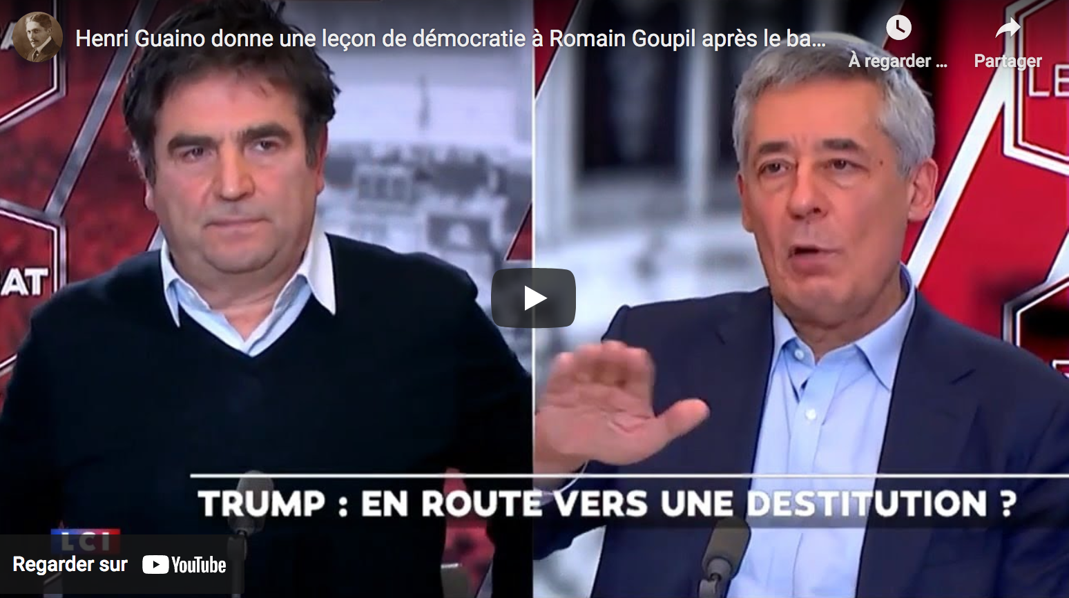 Henri Guaino donne une leçon de démocratie à Romain Goupil après le bannissement de Donald Trump de Twitter (VIDÉO)