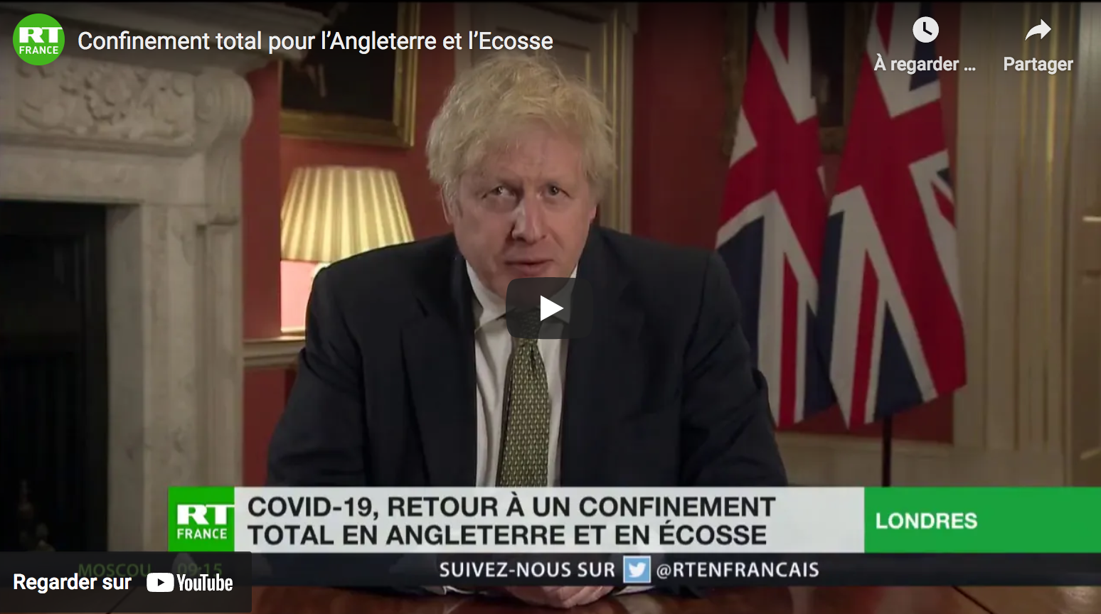Confinement total pour l’Angleterre et l’Écosse