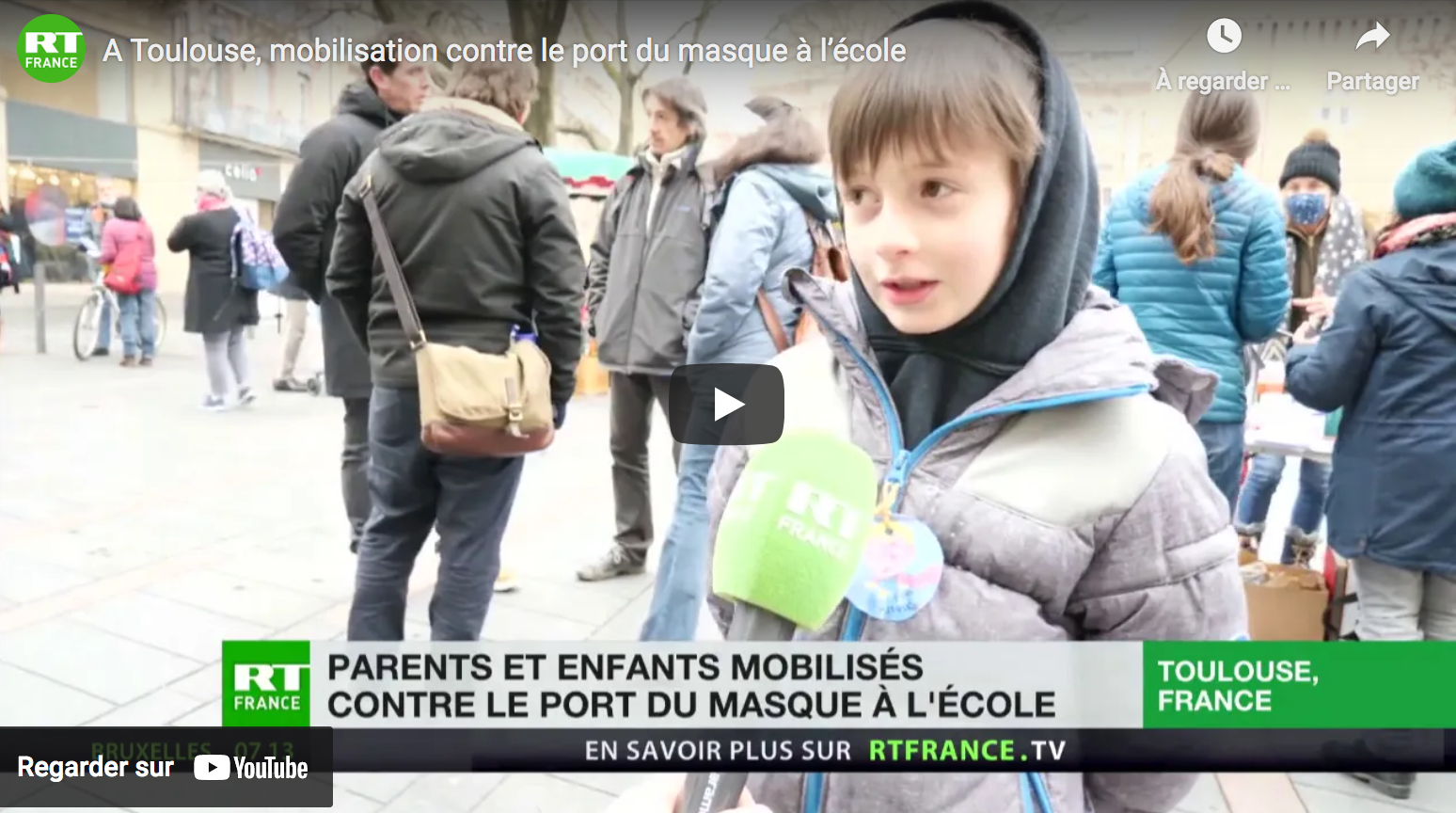 À Toulouse, mobilisation contre le port du masque à l’école (REPORTAGE)