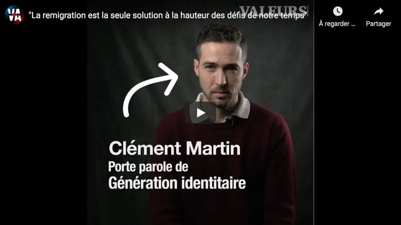 Clément Martin : “La remigration est la seule solution à la hauteur des défis de notre temps” (VIDÉO)