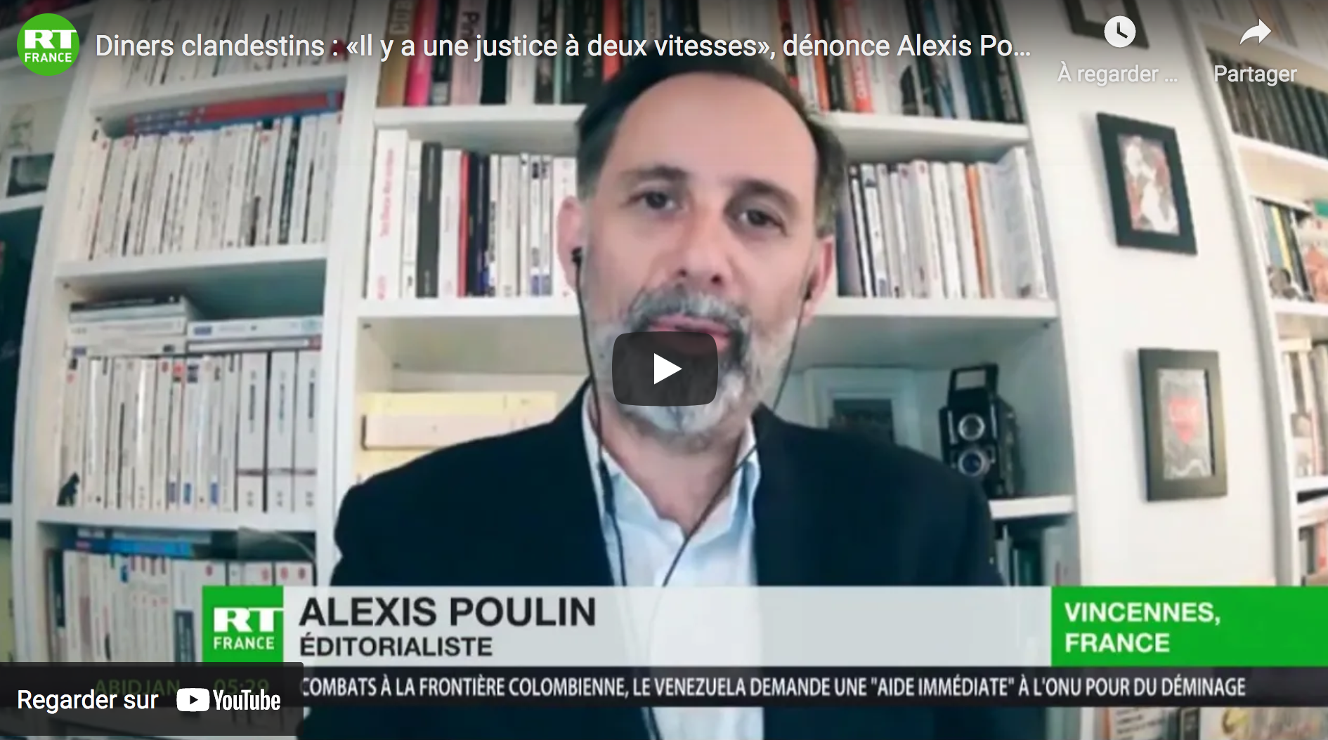 Alexis Poulin : “Ils se mettent en scène comme des libérateurs, alors qu’ils ont réduit nos libertés !” (VIDÉO)