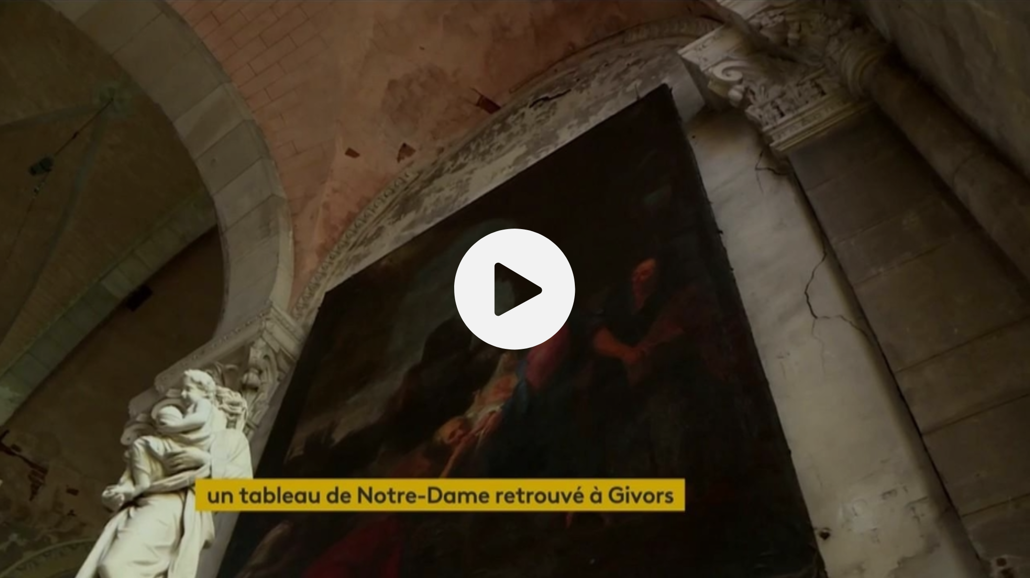 Givors : un tableau de Notre-Dame retrouvé dans l’église Saint-Nicolas