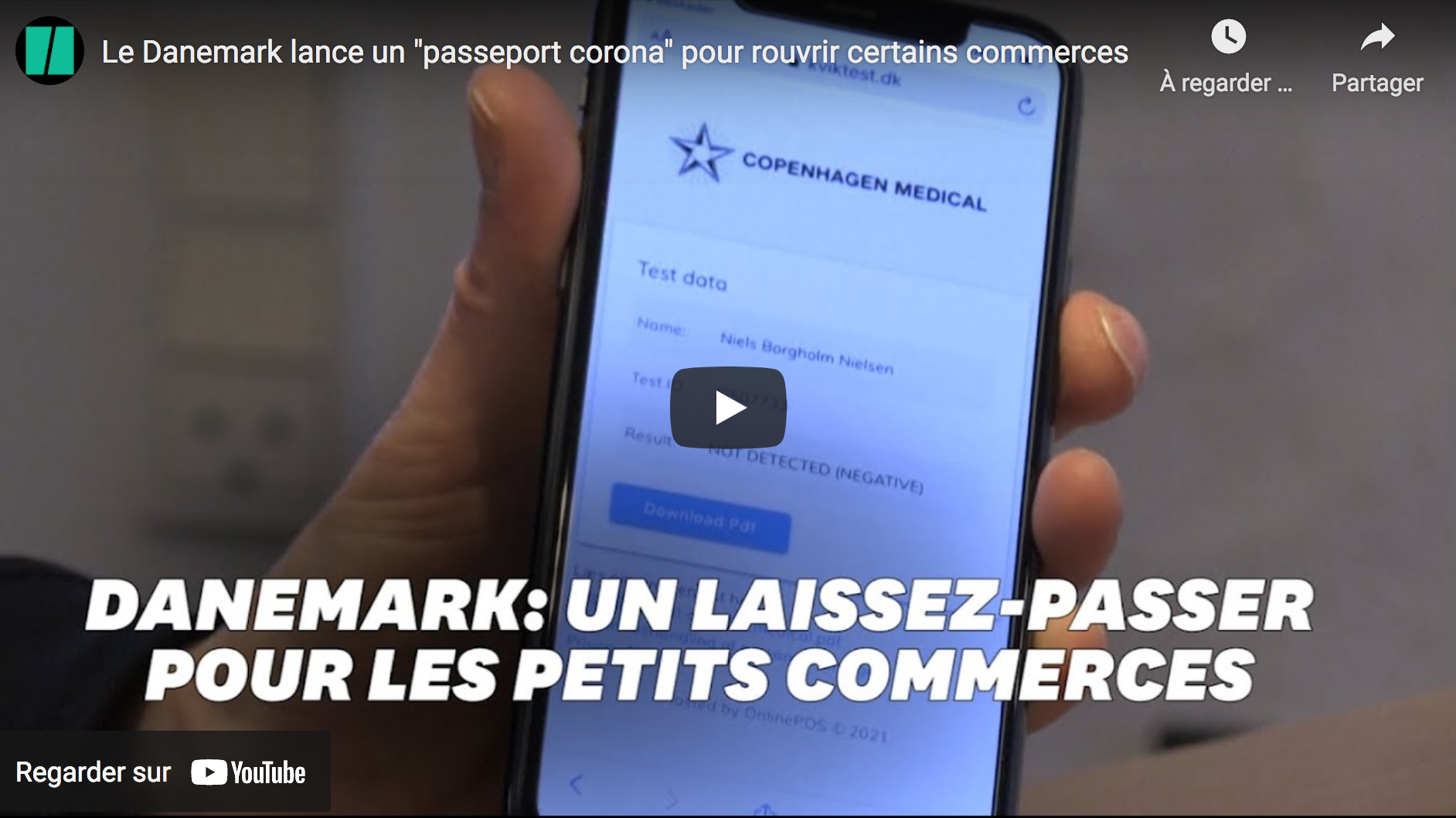 Le Danemark lance un “passeport corona” pour rouvrir certains commerces…