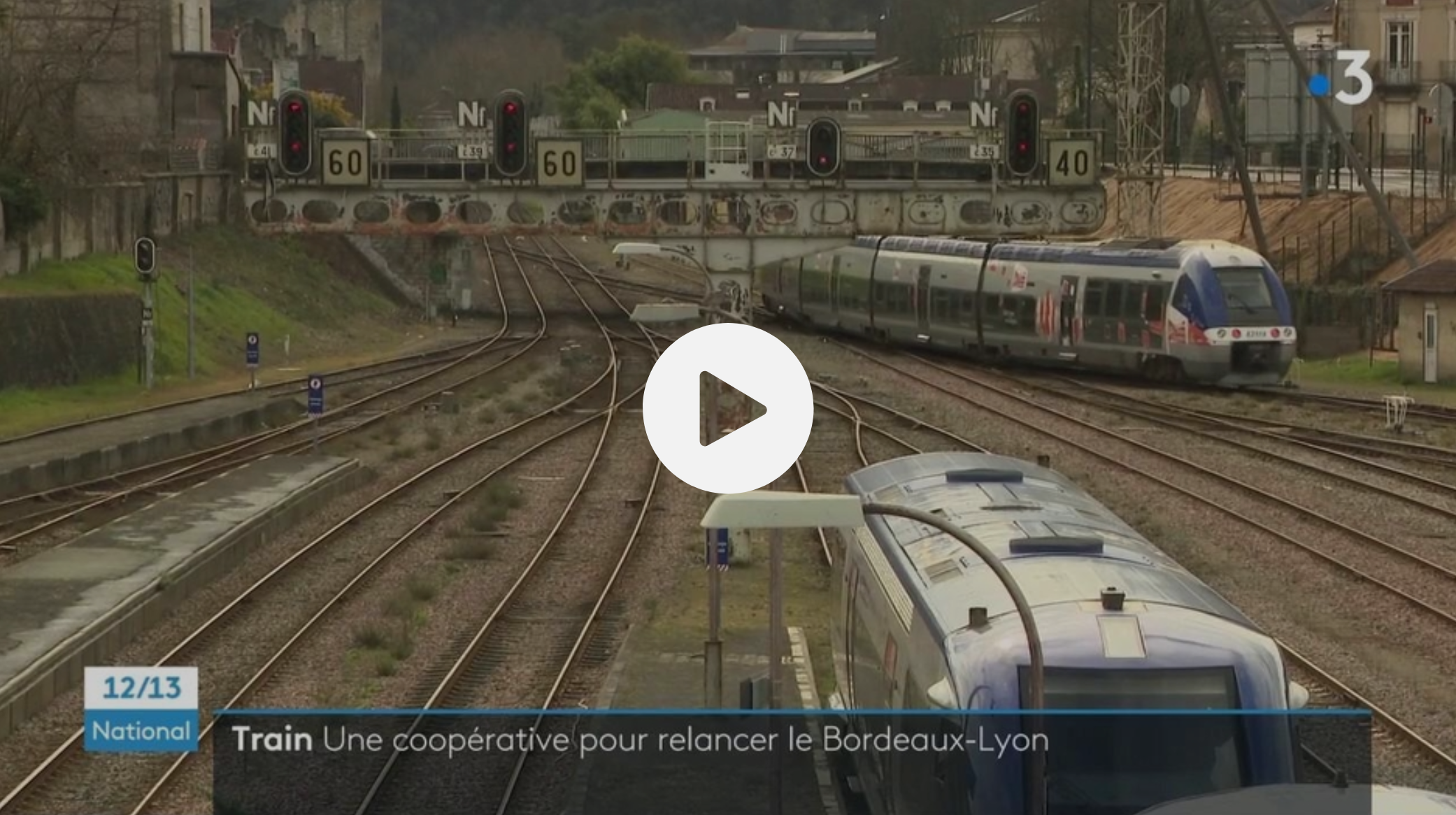 Transports : la ligne ferroviaire Lyon-Bordeaux sur le point de renaître grâce au privé, la CGT furieuse (VIDÉO)