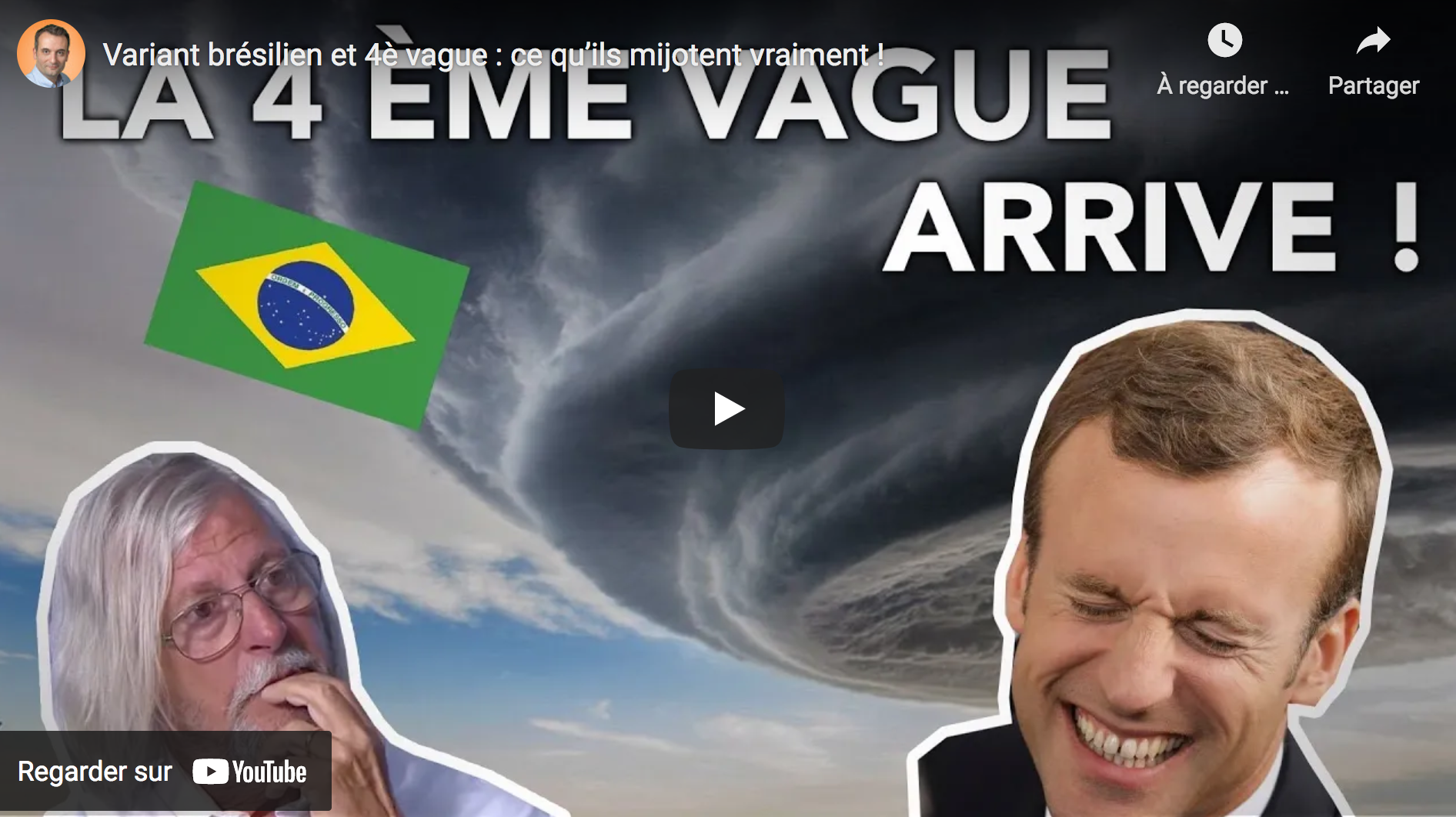 Variant brésilien et 4e vague : ce qu’ils mijotent vraiment ! (Florian Philippot)