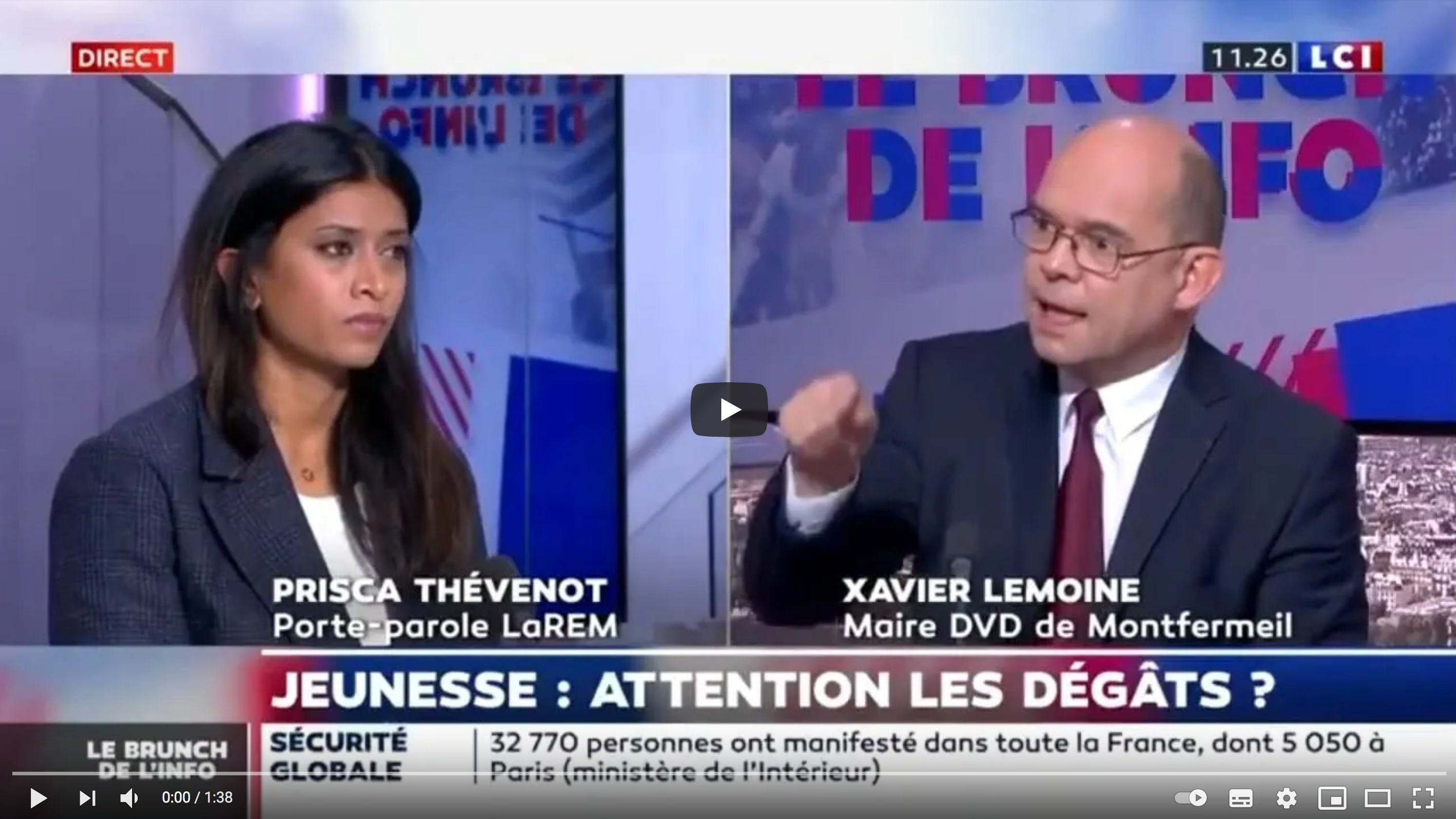Xavier Lemoine, le maire divers-droite de Montfermeil, allume le plateau de LCI en appelant à la désobéissance civile ! (VIDÉO)
