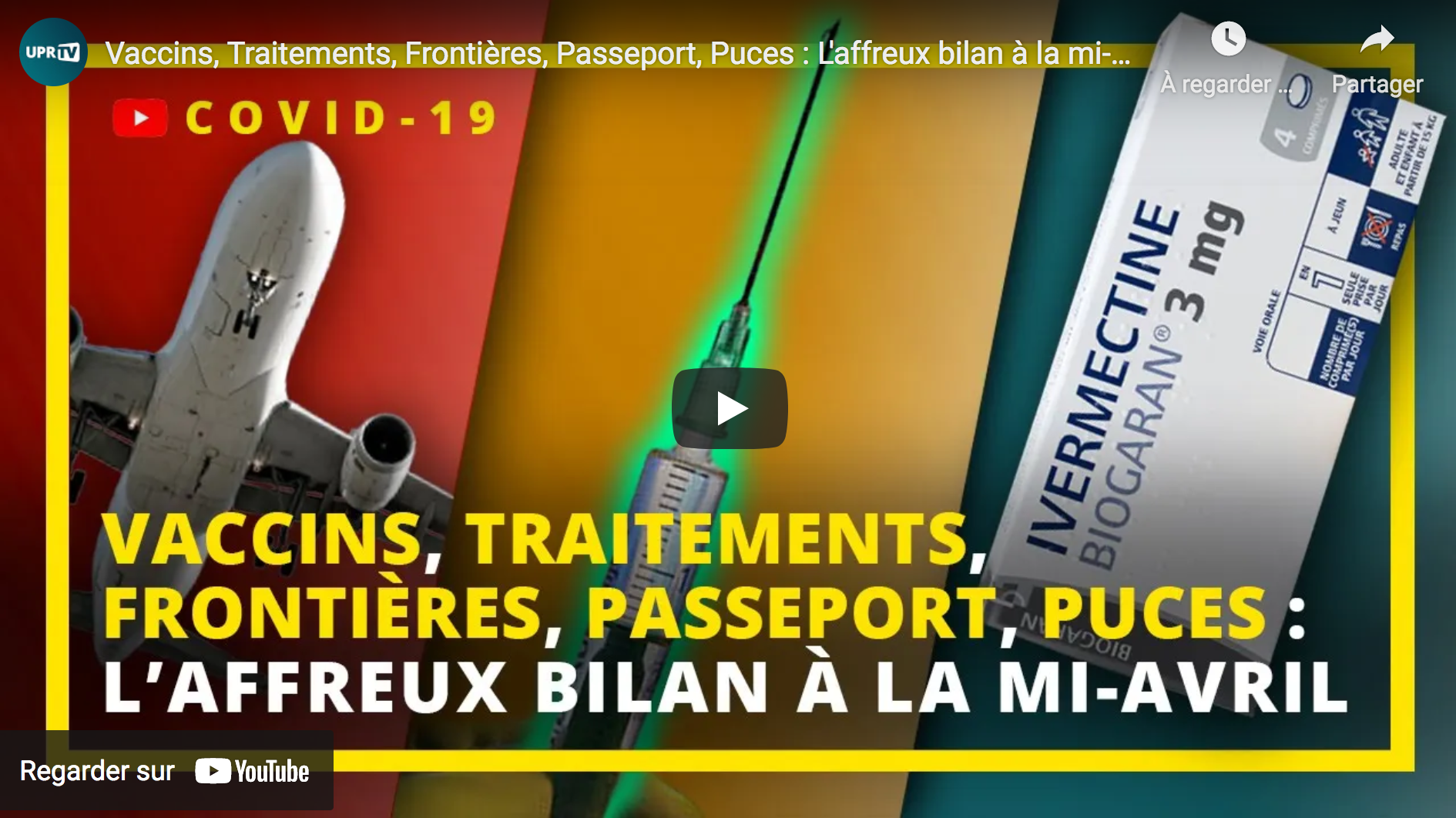 Vaccins, traitements, frontières, passeport, puces : L’affreux bilan à la mi-avril 2021