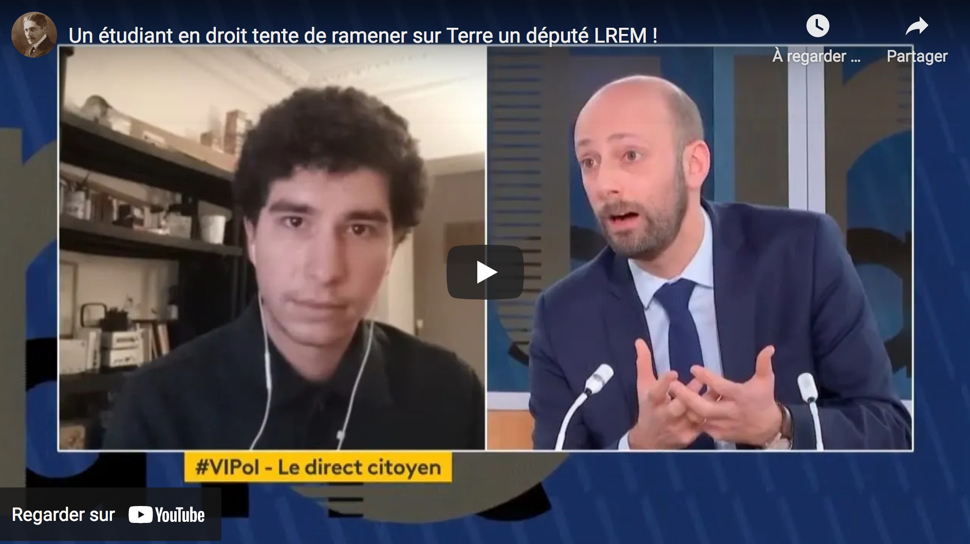 Un étudiant en droit tente de ramener sur terre un député LREM (VIDÉO)
