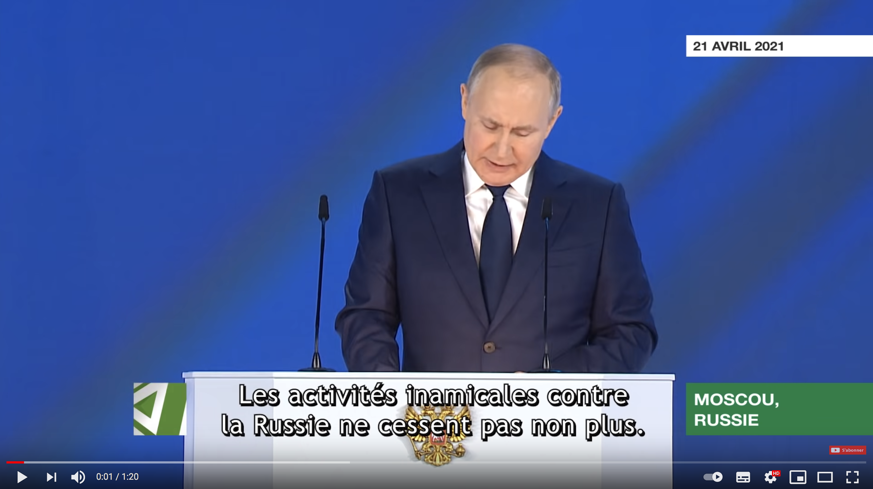 Crise en Ukraine : Vladimir Poutine s’adresse directement aux Français, les médias de France ne relayent pas… Regardez plutôt ! (VIDÉO)