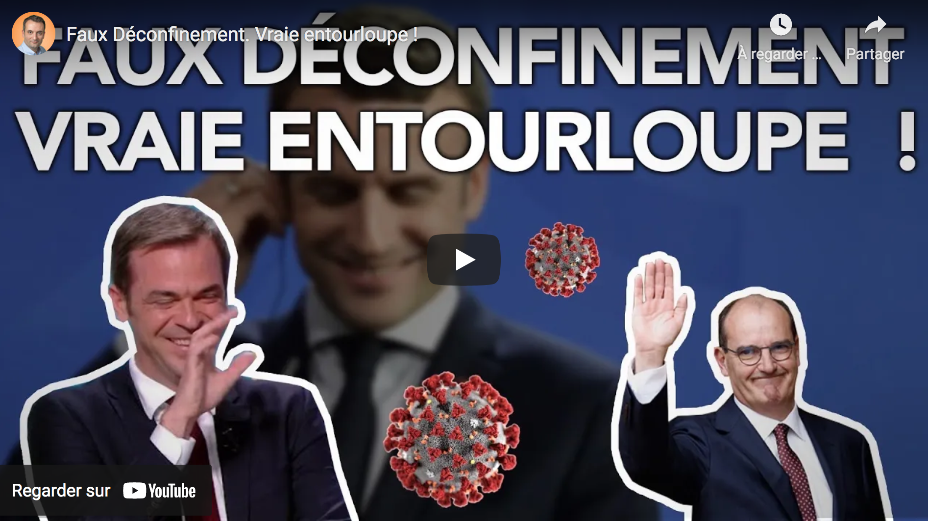 Faux déconfinement, vraie entourloupe ! (Florian Philippot)