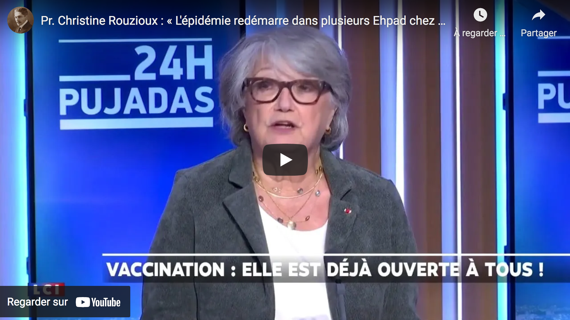 Pr Christine Rouzioux : « L’épidémie redémarre dans plusieurs Ehpad chez des sujets vaccinés ! » (VIDÉO)