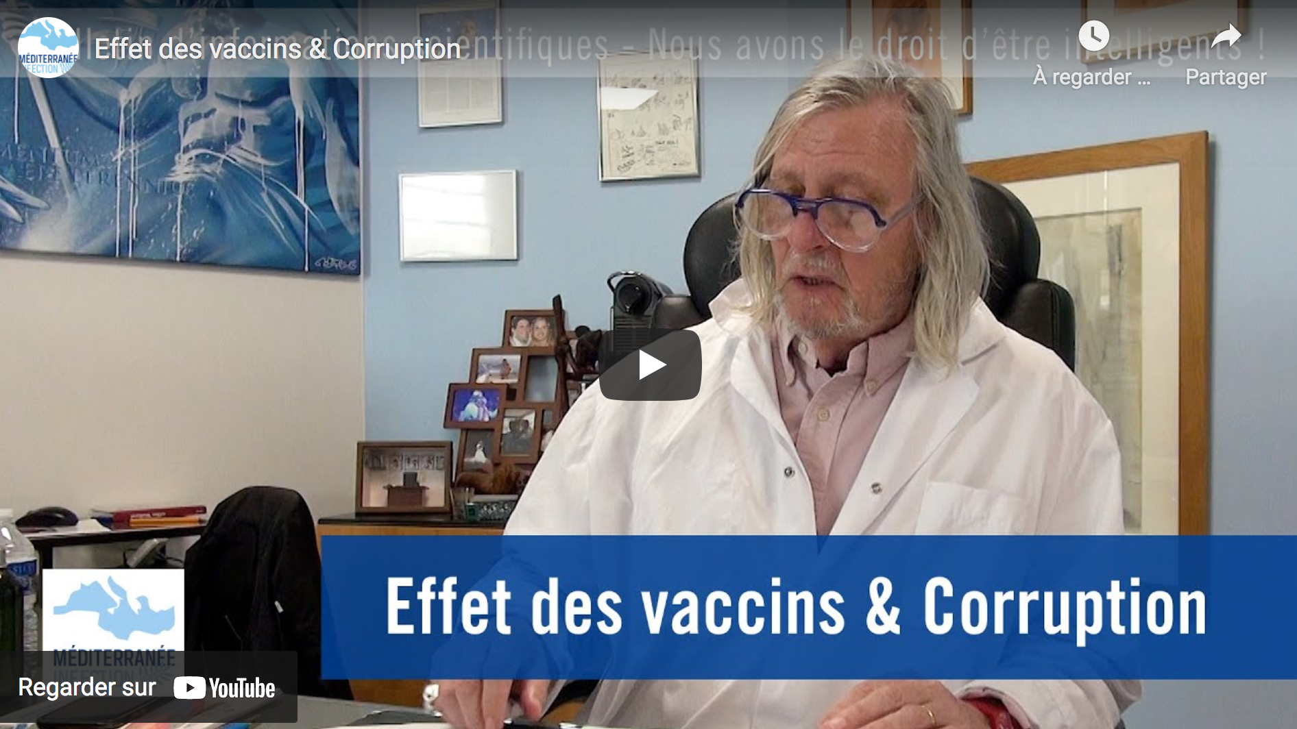 Effet des vaccins et corruption (Pr Didier Raoult)